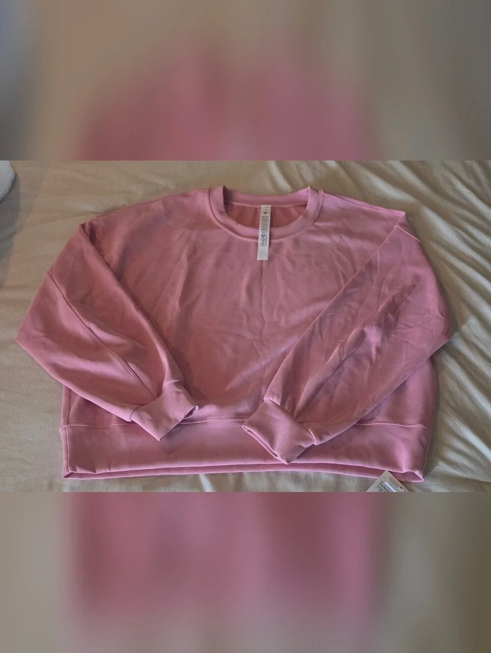 lululemon athletica pastel pink crewneck sweatshirt